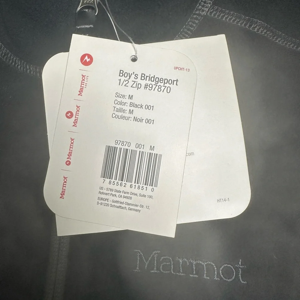NWT Marmot‎ 1/4 Zip Fleece Boys Size Medium